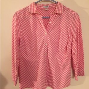 Pink gingham Izod shirt